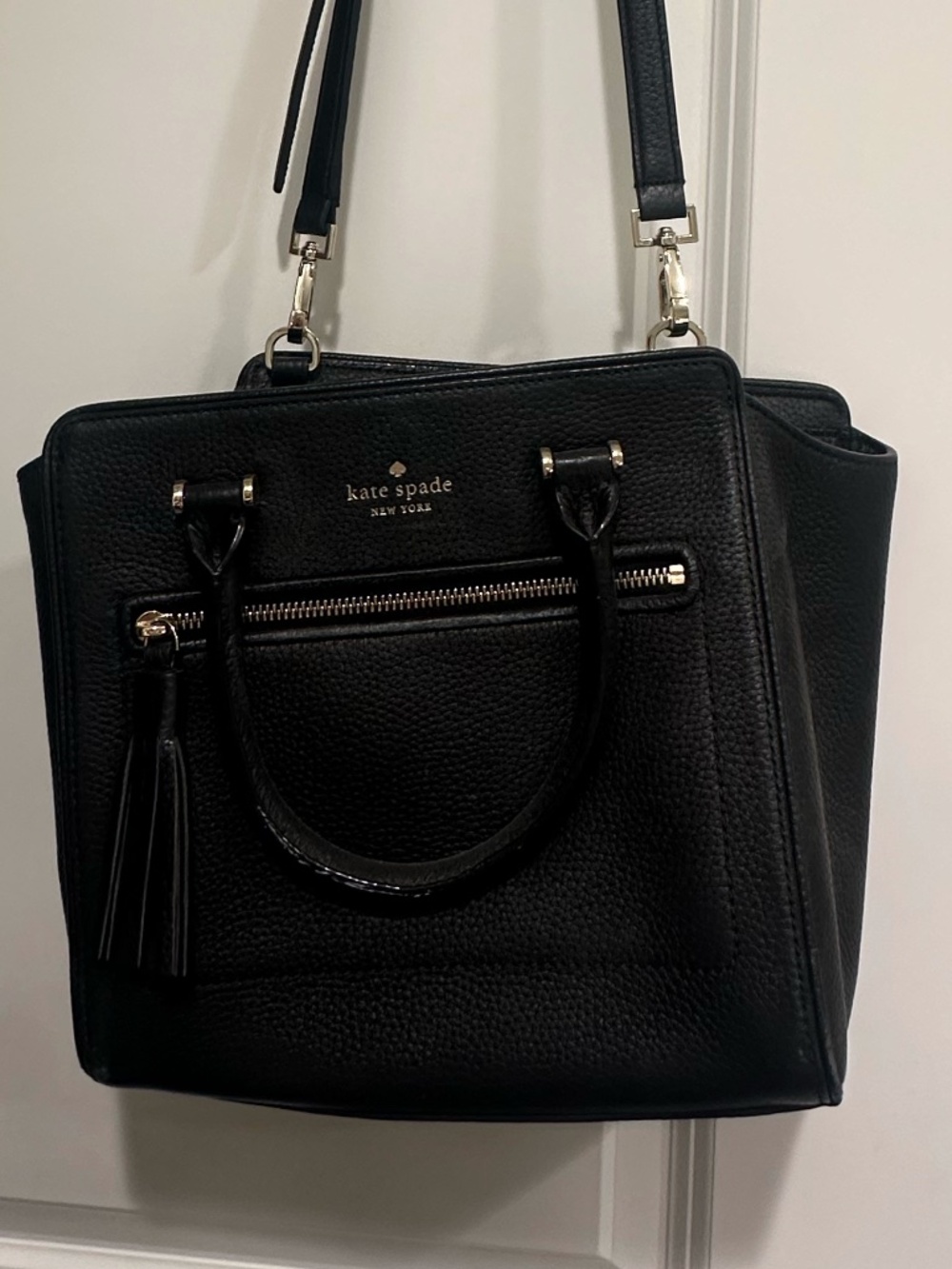 Kate Spade Chester Street Small Allyn Satchel Black Leather Crossbody
